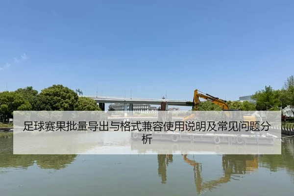 足球赛果批量导出与格式兼容使用说明及常见问题分析